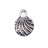 WYSIWYG 20pcs 13x9mm Antique Silver Color Shell Charms Pendant For Jewelry Making DIY Jewelry Findings