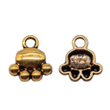 WYSIWYG 20pcs 14x12mm Cat Paw Charm Cat Paw Pendant Dog Paw Pendant