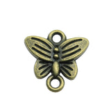 WYSIWYG 20pcs 14x14mm Butterfly Connector Charms Butterfly Charms Vintage DIY Handmade Craft For Jewelry Making