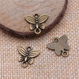 WYSIWYG 20pcs 14x14mm Butterfly Connector Charms Butterfly Charms Vintage DIY Handmade Craft For Jewelry Making