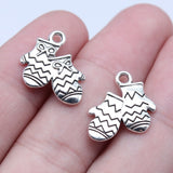 WYSIWYG 20pcs 14x16mm Antique Silver Color Glove Charms Pendant For DIY Jewelry Making Handmade Jewelry Craft Findings