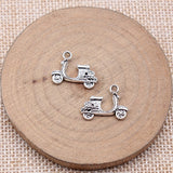 20pcs 14x17mm Antique Silver Color Electric Car Charms For Jewelry Making ef4271
