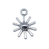 WYSIWYG 20pcs 14x18mm Antique Silver Color Sun Radiance Charms Pendant For DIY Jewelry Making Handmade Jewelry Craft Findings