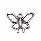 WYSIWYG 20pcs 14x19mm Antique Silver Color Butterfly Charms Pendant For Jewelry Making DIY Jewelry Findings
