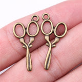 WYSIWYG 20pcs 14x29mm 2 Colors Charms Pendants Scissor For DIY Jewelry Handmade Making Accessories