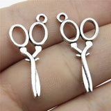 WYSIWYG 20pcs 14x29mm 2 Colors Charms Pendants Scissor For DIY Jewelry Handmade Making Accessories