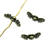 WYSIWYG 20pcs 14x4x3mm Butterfly Wing Beads Jewelry Making Angel Wings Charms Butterfly Wing Small Hole Spacer Beads
