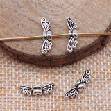 WYSIWYG 20pcs 14x4x3mm Butterfly Wing Beads Jewelry Making Angel Wings Charms Butterfly Wing Small Hole Spacer Beads