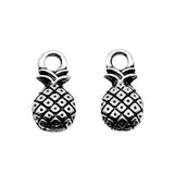 WYSIWYG 20pcs 14x7mm Pineapple Charms For Jewelry Making Antique Silver Color Charm Pendant Jewelry Accessories