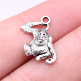WYSIWYG 20pcs 14x9mm Monkey Orangutan Charm Pendants For Jewelry Making Antique Silver Color Gorilla Monkey Pendants Charm