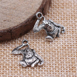 WYSIWYG 20pcs 14x9mm Monkey Orangutan Charm Pendants For Jewelry Making Antique Silver Color Gorilla Monkey Pendants Charm