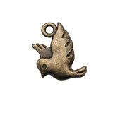 WYSIWYG 20pcs 15x11mm 3 Colors Flying Bird Charms DIY Pigeon Peace Dove Charm For Jewelry Making