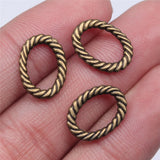 WYSIWYG 20pcs 15x11mm Pendant Oval Loops Oval Loops Charm Pendants For DIY Jewelry Making Oval Loops Pendants