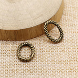 WYSIWYG 20pcs 15x11mm Pendant Oval Loops Oval Loops Charm Pendants For DIY Jewelry Making Oval Loops Pendants