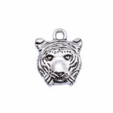 WYSIWYG 20pcs 15x12mm Antique Silver Color Tiger Charms Pendant For Jewelry Making DIY Jewelry Findings