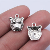WYSIWYG 20pcs 15x12mm Antique Silver Color Tiger Charms Pendant For Jewelry Making DIY Jewelry Findings