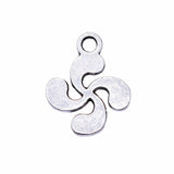 WYSIWYG 20pcs 15x12mm Antique Silver Color Vortex Spiral Charms Pendant For Jewelry Making DIY Jewelry Findings