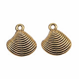 WYSIWYG 20pcs 15x13mm Antique Silver Color Shell Charm Jewelry Making Conch Shell Charm Pendant