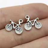 20pcs 15x13mm Bike Charms Antique Silver Color Biker Charms Bicycle Charm DIY For Jewelry Making EF4187