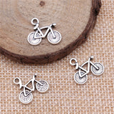 20pcs 15x13mm Bike Charms Antique Silver Color Biker Charms Bicycle Charm DIY For Jewelry Making EF4187