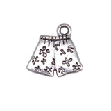 WYSIWYG 20pcs 15x15mm Boxer Shorts Charms For Jewelry Making Antique Silver Color Charm Pendant Jewelry Accessories