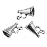 WYSIWYG 20pcs 15x9x9mm Charm Speaker 3 Colors 3D Speaker Loudspeaker Megaphone Cheerleading Charms For Jewelry Making