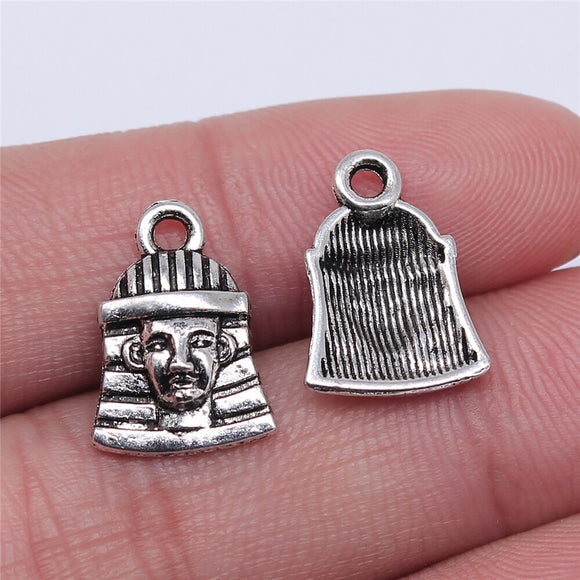 WYSIWYG 20pcs 16x11mm Egyptian Pharaoh Charm Pendants Jewelry Making Egyptian Pendants Charm Egyptian Pharaoh