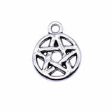 WYSIWYG 20pcs 16x12mm Antique Silver Color Five-Pointed Star Charms Pendant For Jewelry Making DIY Jewelry Findings