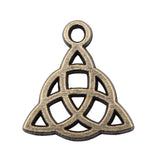 WYSIWYG 20pcs 16x14mm Charm Triquetra Sign Triquetra Amulet Charms For Jewelry Making Triquetra Symbol Charms