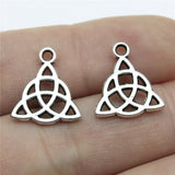 WYSIWYG 20pcs 16x14mm Charm Triquetra Sign Triquetra Amulet Charms For Jewelry Making Triquetra Symbol Charms