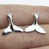 WYSIWYG 20pcs 16x16mm Whale Tail Fish Charm Mermaid Tail Pendant For Necklace Jewelry