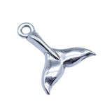 WYSIWYG 20pcs 16x20mm Antique Silver Color Whale Tail Charms Pendant For DIY Jewelry Making Handmade Jewelry Craft Findings