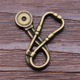 WYSIWYG 20pcs 16x20mm Medical Stethoscope Charms Jewelry Making Jewelry Accessories Antique Silver Plated Antique Bronze Plated