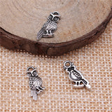 20pcs 16x7mm Tibetan Silver Color Owl Charms Wholesale Owl Small Charm Tiny Owl Charm For Jewelry Making ef4553