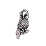 20pcs 16x7mm Tibetan Silver Color Owl Charms Wholesale Owl Small Charm Tiny Owl Charm For Jewelry Making ef4553