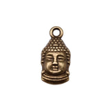 WYSIWYG 20pcs 16x8mm 2 Colors Antique Bronze Charm Buddha Charms Thai Buddha Double Sided Charms Buddha Head EF3924