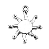 WYSIWYG 20pcs 17mm Antique Silver Color Antique Bronze Pendant Sun Sun Charm Pendants Sun Pendants
