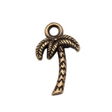 WYSIWYG 20pcs 17x10mm Antique Silver Color Coconut Tree Charms Pendant For Jewelry Making DIY Jewelry Findings