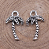 WYSIWYG 20pcs 17x10mm Antique Silver Color Coconut Tree Charms Pendant For Jewelry Making DIY Jewelry Findings