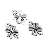 WYSIWYG 20pcs 17x11mm 3 Colors Lucky Irish Four Leaf Clover Charms DIY Handmade Jewelry Pendant EF3923