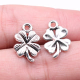 WYSIWYG 20pcs 17x11mm 3 Colors Lucky Irish Four Leaf Clover Charms DIY Handmade Jewelry Pendant EF3923