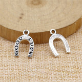 20pcs 17x12mm 3 Colors Lucky Horseshoe Charm Horseshoe Charm Pendant EF3922