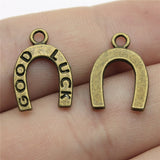 20pcs 17x12mm 3 Colors Lucky Horseshoe Charm Horseshoe Charm Pendant EF3922