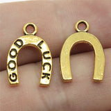 20pcs 17x12mm 3 Colors Lucky Horseshoe Charm Horseshoe Charm Pendant EF3922