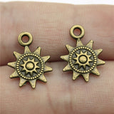 WYSIWYG 20pcs 17x12mm 3 Colors Small Sun Pendant Charms For Jewelry Making h0348