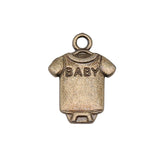 WYSIWYG 20pcs 17x12mm Pendant Baby Cloth Baby Cloth Charm Pendants For Jewelry Making 2 Colors Baby Cloth Pendants