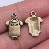 WYSIWYG 20pcs 17x12mm Pendant Baby Cloth Baby Cloth Charm Pendants For Jewelry Making 2 Colors Baby Cloth Pendants