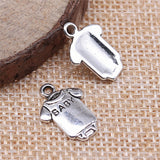 WYSIWYG 20pcs 17x12mm Pendant Baby Cloth Baby Cloth Charm Pendants For Jewelry Making 2 Colors Baby Cloth Pendants
