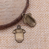 WYSIWYG 20pcs 17x12mm Pendant Baby Cloth Baby Cloth Charm Pendants For Jewelry Making 2 Colors Baby Cloth Pendants