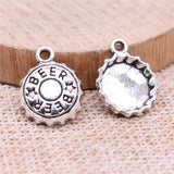 20pcs 17x14mm Beer Bottle Cap Charm Charms For Jewelry Making Beer Bottle Cap Charms Beer Bottle Cap ef1618